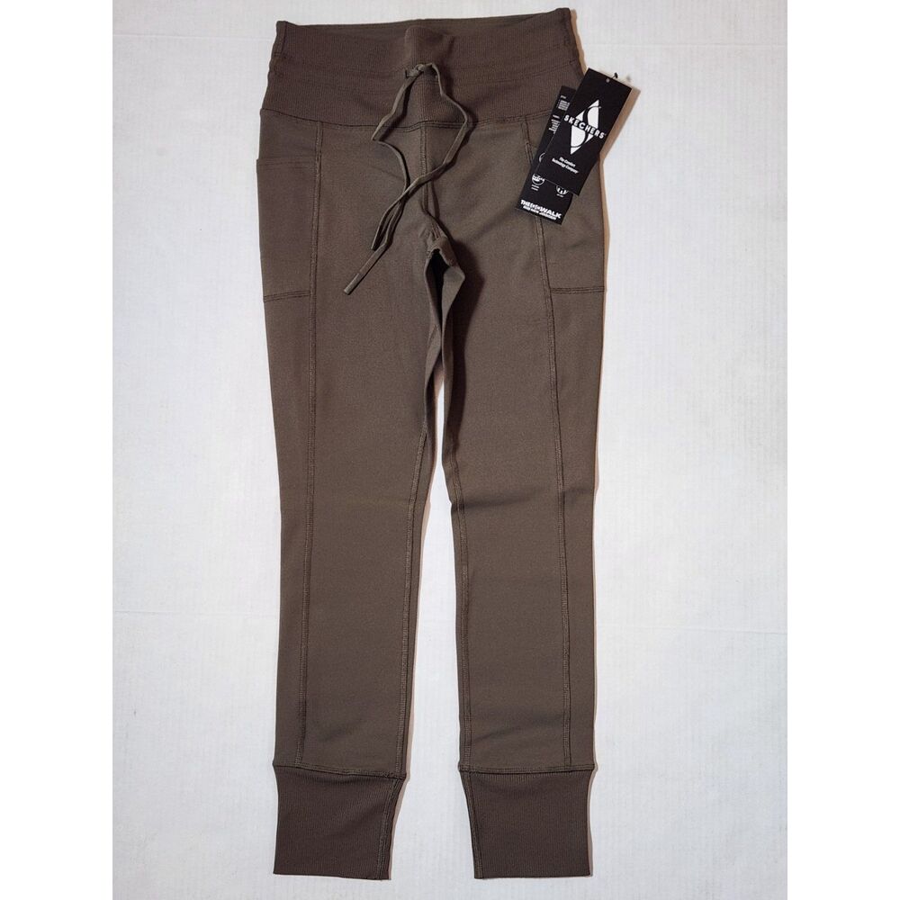 Skechers GO WALK Rib Mix Jogger – Women’s Medium – Gray/Olive